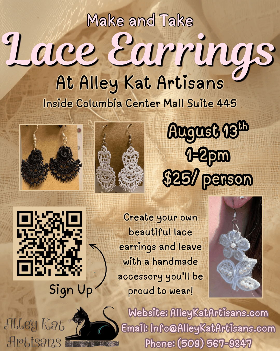 Make and Take Lace Earrings
